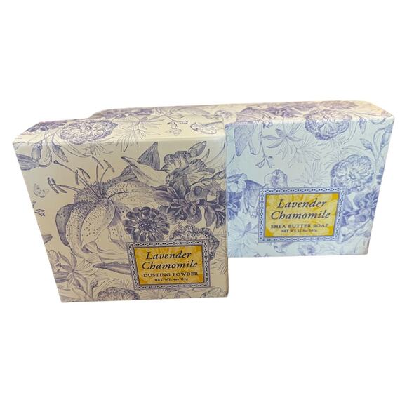 Greenwich Bay Trading Co Lavender Chamomile Dusting Powder and Soap Set - Picture 2 of 12